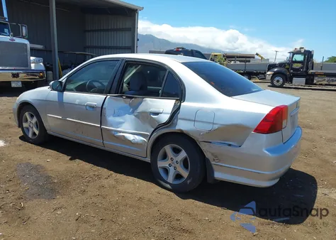 2004 Honda Civic Ex из США, поврежденный, VIN 2HGES26894H622947